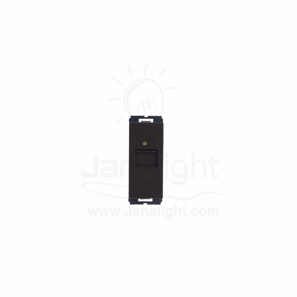 OSA مدخل USB مفرد بني3 osa trible usb socket dark brown